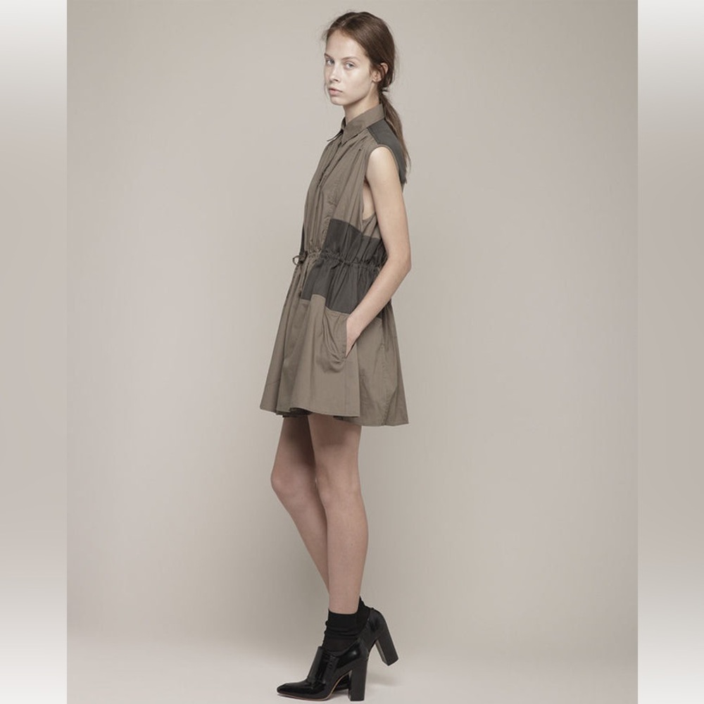 Drawstring Shirt Dress, Large Excellent Condition.